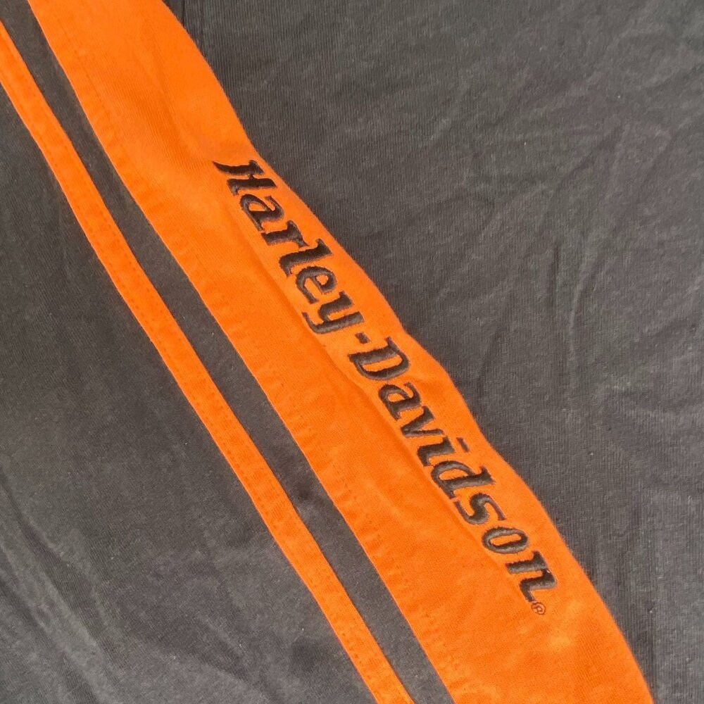 Vintage Y2K Harley Davidson Rugby Polo Punk Biker Logo Shirt - Picture 3 of 7